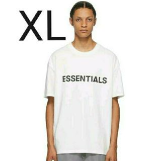 フィアオブゴッド(FEAR OF GOD)の【XLサイズ】20年SS 新作 Essentials ホワイト ロゴ Tシャツ(Tシャツ/カットソー(半袖/袖なし))