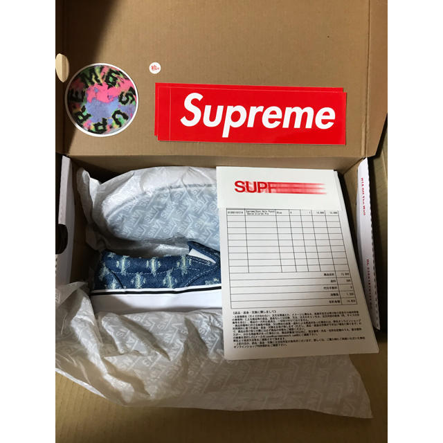 Supreme(シュプリーム)のSupreme Vans Hole Punch Denim Slip-On メンズの靴/シューズ(スリッポン/モカシン)の商品写真