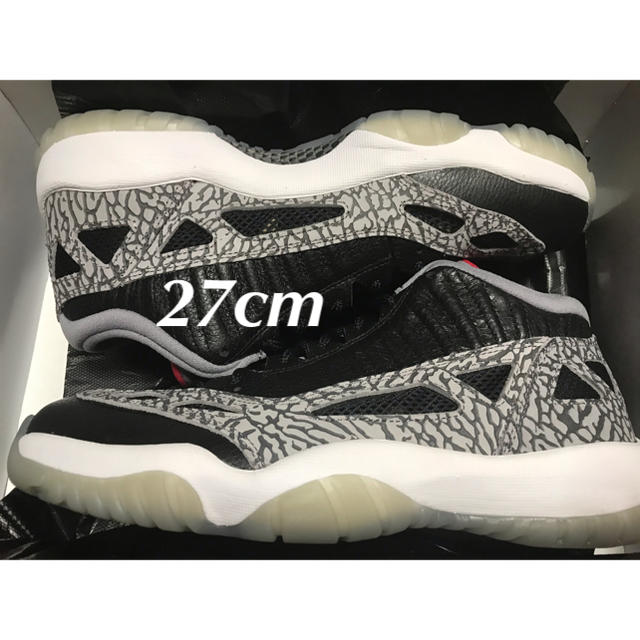 NIKE(ナイキ)のNIKE AIR JORDAN 11 LOW IE Black Cement メンズの靴/シューズ(スニーカー)の商品写真