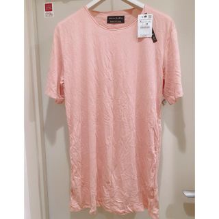 ザラ(ZARA)の【半額以下】新品タグ付き ZARA Tシャツ ピンク(Tシャツ/カットソー(半袖/袖なし))