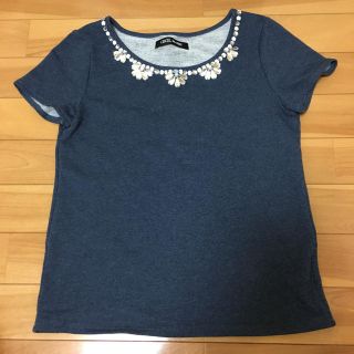 セシルマクビー(CECIL McBEE)のインディゴ トップス(Tシャツ(半袖/袖なし))