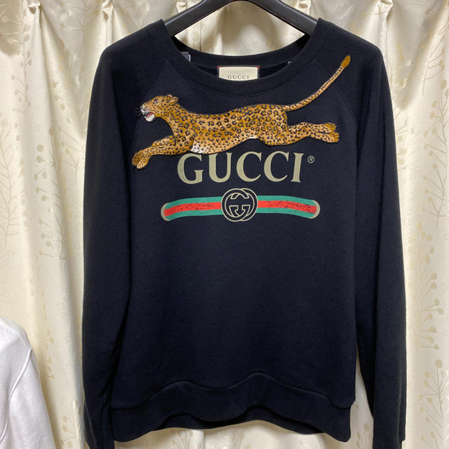 Gucci(グッチ)のモモ様　GUCCI レオパード スウェット　トレーナー  メンズのトップス(スウェット)の商品写真