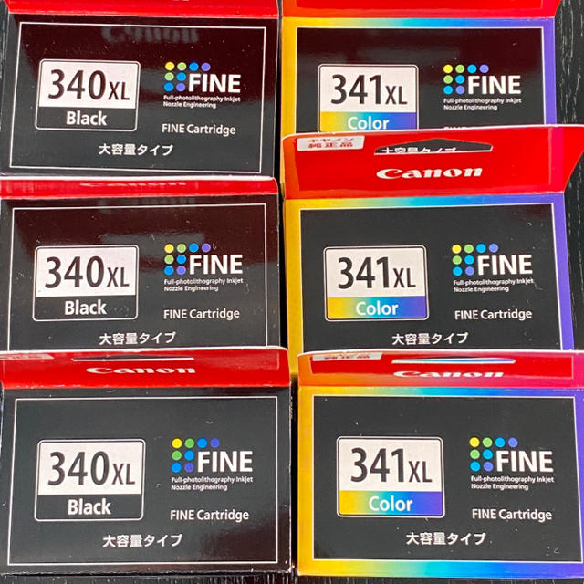 PC/タブレットCanon プリンター 純正インク  340XL  341XL