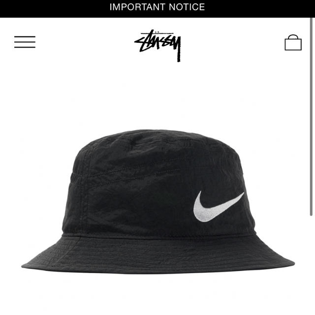 ナイキ　ステューシー　stussy Nike コラボ　バケットハット