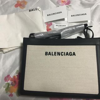 バレンシアガ(Balenciaga)の正規品・未使用  キャンバスポシェットクラッチバッグ(クラッチバッグ)