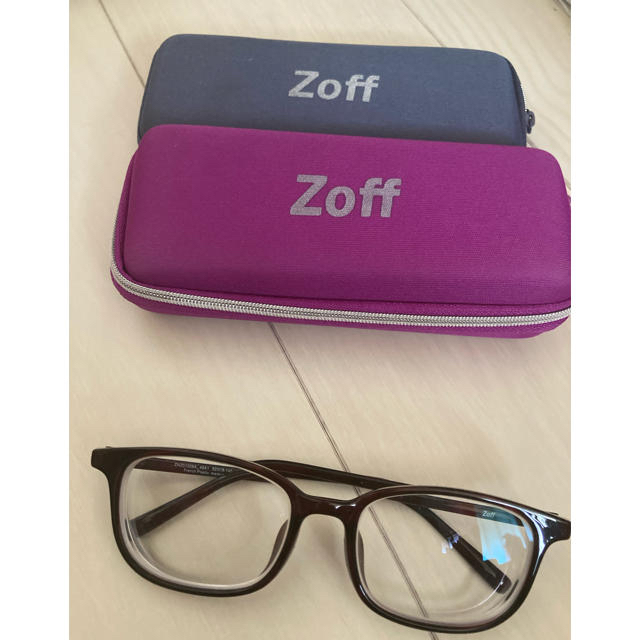 Zoff(ゾフ)のzoff メガネ ブラウン ユニセックス メンズ レディース 黒 ブラック レディースのファッション小物(サングラス/メガネ)の商品写真