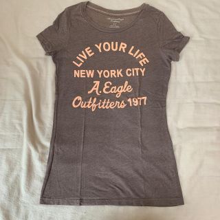 アメリカンイーグル(American Eagle)のTシャツ　ブラウン　American EAGLE(Tシャツ(半袖/袖なし))