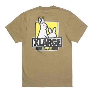 エクストララージ(XLARGE)のMサイズ　FR2 XLARGE Fxxk Icon Tee2 ベージュ(Tシャツ/カットソー(半袖/袖なし))