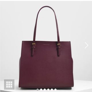 チャールズアンドキース(Charles and Keith)のダブルハンドルトートバッグ / Double Handle Tote Bag （(トートバッグ)