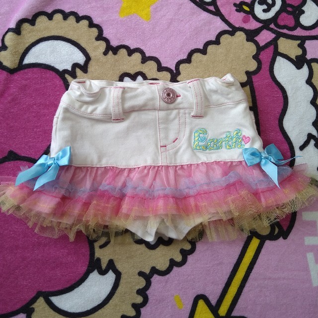 EARTHMAGIC(アースマジック)のアースマジック　レインボーチュールスカート100 キッズ/ベビー/マタニティのキッズ服女の子用(90cm~)(スカート)の商品写真