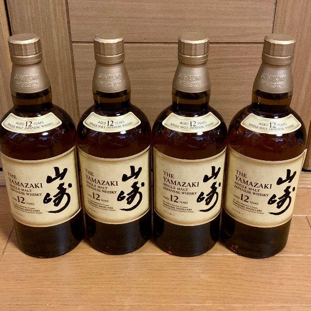 サントリー 山崎12年  4本セットウイスキー