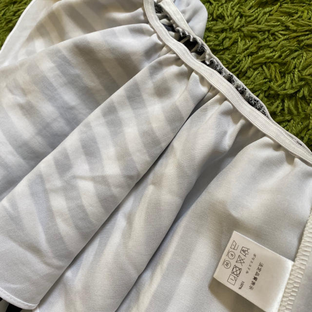 Chesty(チェスティ)のストライプトップス　ノースリーブペプラム　韓国服 レディースのトップス(カットソー(半袖/袖なし))の商品写真