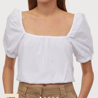 エイチアンドエイチ(H&H)のH&M コットンショートトップス(シャツ/ブラウス(半袖/袖なし))