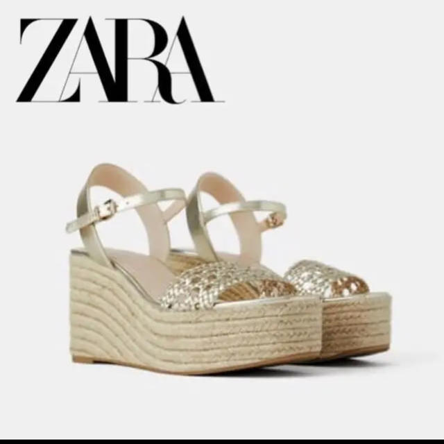 ZARA(ザラ)の美品♡zara ストラップウェッジサンダル レディースの靴/シューズ(サンダル)の商品写真