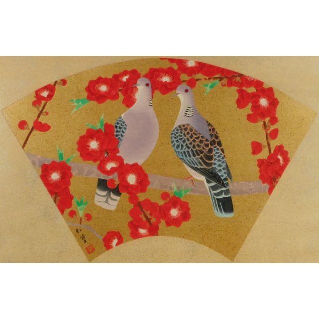上村松篁 緋桃と山鳩 の通販 by art's shop|ラクマ