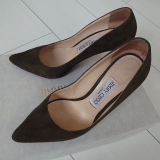 ジミーチュウ(JIMMY CHOO)のJIMMY CHOO  スエード ポインテッドトゥ パンプス(ハイヒール/パンプス)