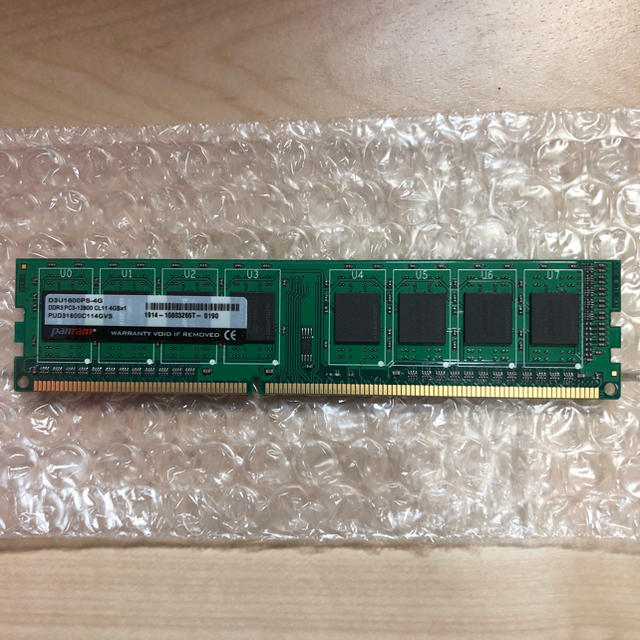 PC3-12800(DDR3-1600) 4GBを3枚