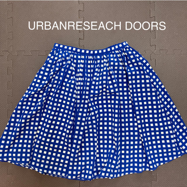 URBAN RESEARCH DOORS(アーバンリサーチドアーズ)のアーバンリサーチドアーズ　ギンガムチェックスカート レディースのスカート(ひざ丈スカート)の商品写真