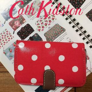 キャスキッドソン(Cath Kidston)の新品 キャスキッドソン フォールディッドウオレット スポットレッド(財布)