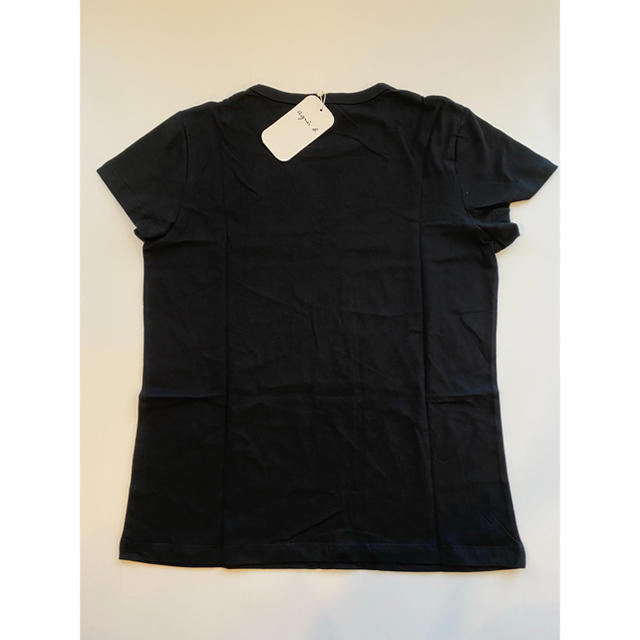 【Mサイズ】新品 agnis b アニエスベー ロゴ Tシャツ 半袖 ブラック