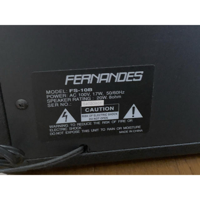 Fernandes(フェルナンデス)の【中古】FS-10B フェルナンデス アンプ　ギター　ベース 楽器のギター(ギターアンプ)の商品写真