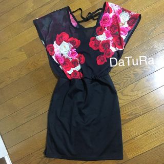 ダチュラ(DaTuRa)のタイムセール！8月6日削除！DaTuRa ベアワンピ ローズワンピース(ミニワンピース)