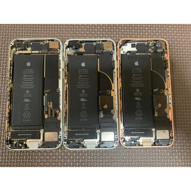 スマートフォン本体iPhone8 筐体 割れなし　外装　３台