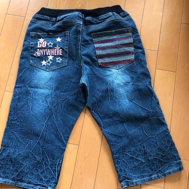 男の子170  子ども　デニム  ハーフパンツ　ゆったり キッズ/ベビー/マタニティのキッズ服男の子用(90cm~)(パンツ/スパッツ)の商品写真