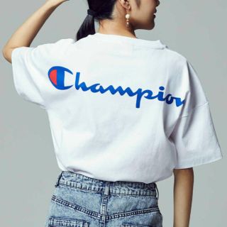 チャンピオン(Champion)のchampion バックプリントゆるTシャツ(ピンク)(Tシャツ(半袖/袖なし))