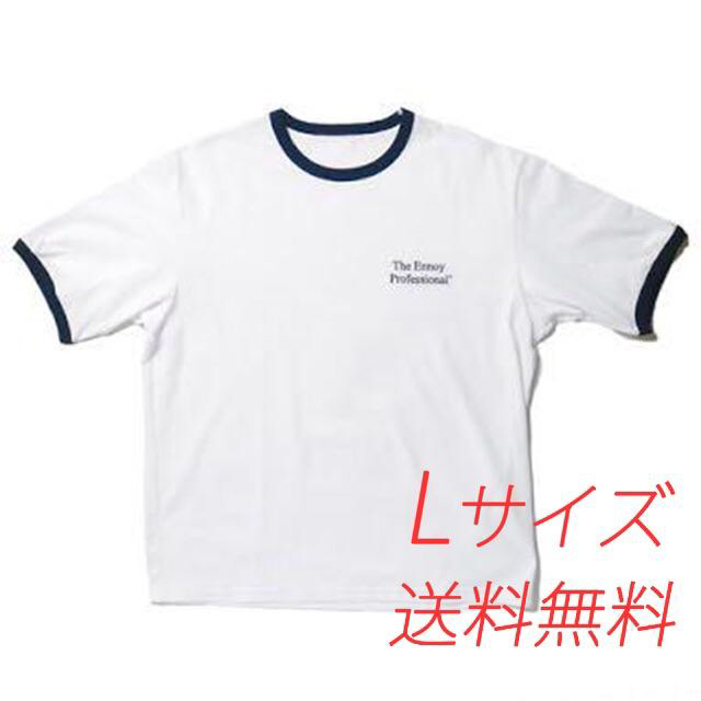 Ennoy RINGER TEE (WHITE x NAVY)  Lサイズ