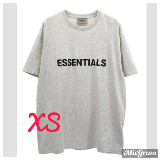 essentials 新作 2020SS ロゴ Tシャツ OATMEAL XS