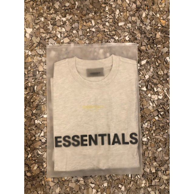 essentials 新作 2020SS ロゴ Tシャツ OATMEAL XS 1