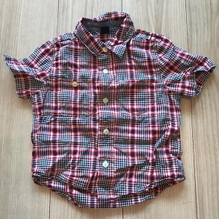 ベビーギャップ(babyGAP)のbaby gap チェック　半袖　シャツ　95cm(Tシャツ/カットソー)