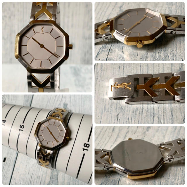 【電池交換済】Yves Saint Laurent Yベルト 腕時計 ボーイズ