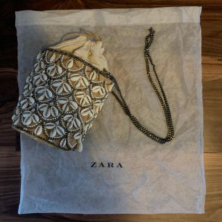 ザラ(ZARA)のZARA 貝殻ビジューハンドバッグ(ショルダーバッグ)