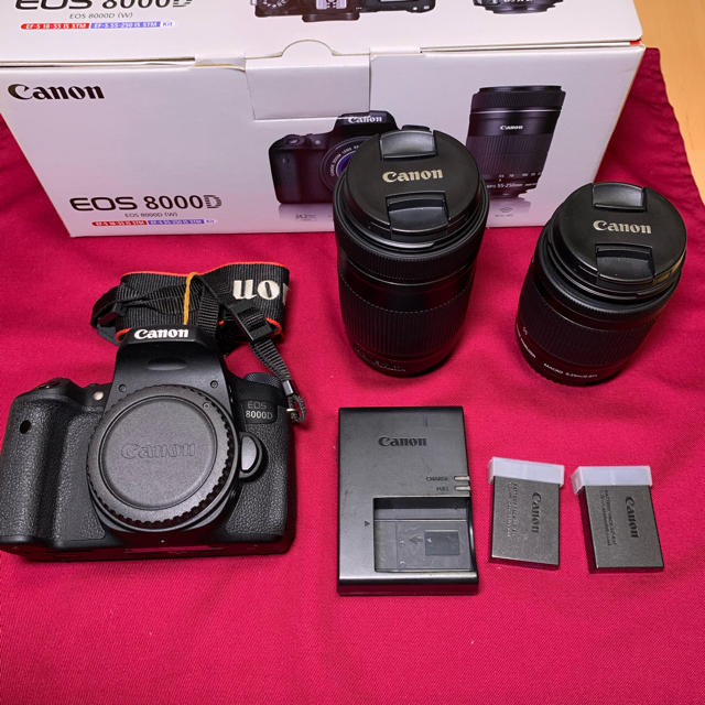 Canon - 【中古】CANON EOS8000D ダブルズームキット