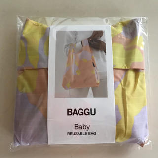 baggu ラベンダー　花柄　ベビーサイズ(エコバッグ)