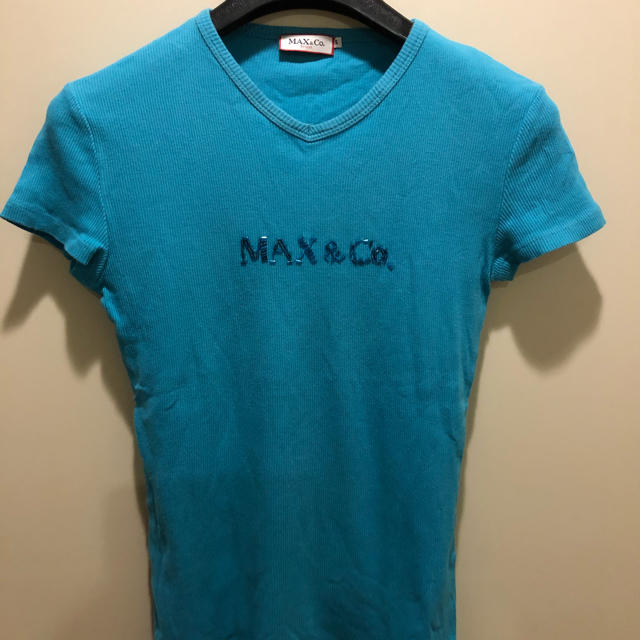 Max & Co.(マックスアンドコー)のMax&Co Tシャツ　ビーズ　美品 レディースのトップス(Tシャツ(半袖/袖なし))の商品写真