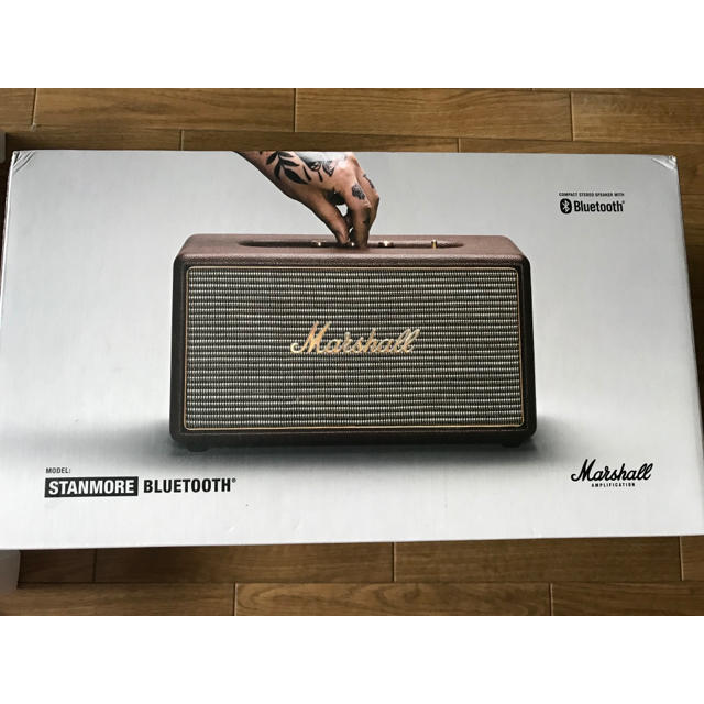 マーシャル スタンモア Bluetoothスピーカー ブラウン ほぼ新品-