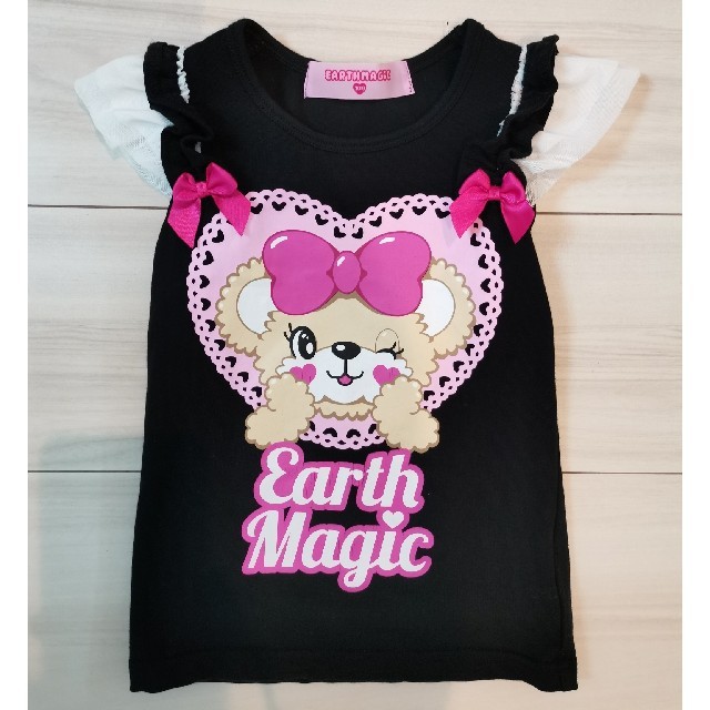 EARTHMAGIC(アースマジック)の今期アースマジック♡ノースリーブＴシャツ キッズ/ベビー/マタニティのキッズ服女の子用(90cm~)(Tシャツ/カットソー)の商品写真