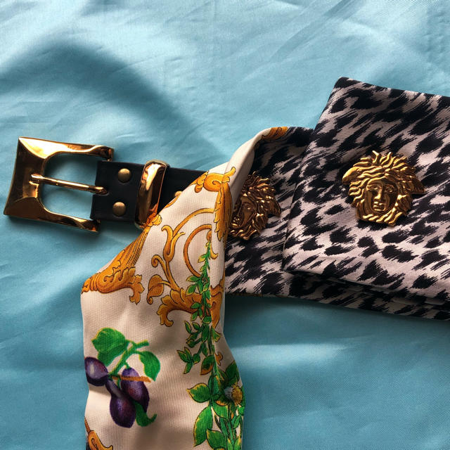 VERSACE(ヴェルサーチ)のヴェルサーチの布製ベルト　☆697 AB メンズのファッション小物(ベルト)の商品写真