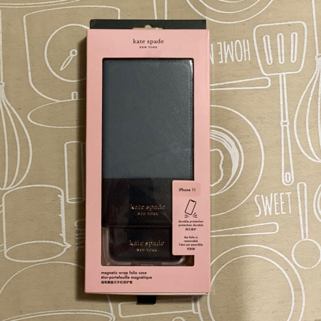 kate spade new york(ケイトスペードニューヨーク)のiPhone11用　kate spade iPhoneケース 手帳型 スマホ/家電/カメラのスマホアクセサリー(iPhoneケース)の商品写真