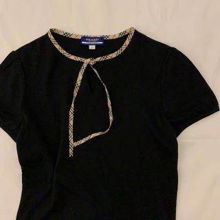 バーバリー(BURBERRY)のBurberry バーバリー ノバチェック柄紐 シンプルTシャツ(Tシャツ(半袖/袖なし))