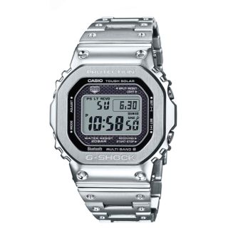 ジーショック(G-SHOCK)の【新品未使用】CASIO G-SHOCK GMW-B5000D-1JFシルバー(腕時計(デジタル))