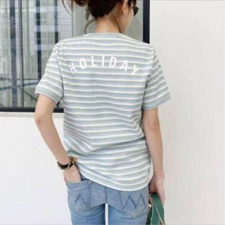 アパルトモンドゥーズィエムクラス(L'Appartement DEUXIEME CLASSE)のアパルトモン HOLIDAY Border Teeホリディ ボーダー Tシャツ(Tシャツ(半袖/袖なし))