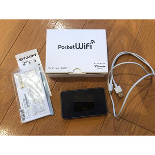 【美品】モバイルルーター Pocket WiFi 803ZT ポケットwifi(PC周辺機器)