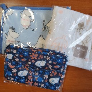 アカチャンホンポ(アカチャンホンポ)の【MOOMIN】ムーミン　ベビーグッズ３点セット(おくるみ/ブランケット)