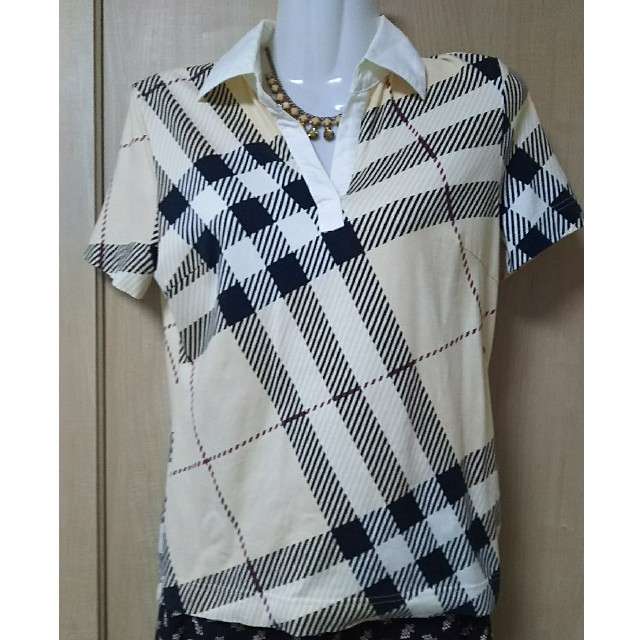 BURBERRY(バーバリー)のバーバリー＊大柄ノバチェック半袖カットソー レディースのトップス(シャツ/ブラウス(半袖/袖なし))の商品写真