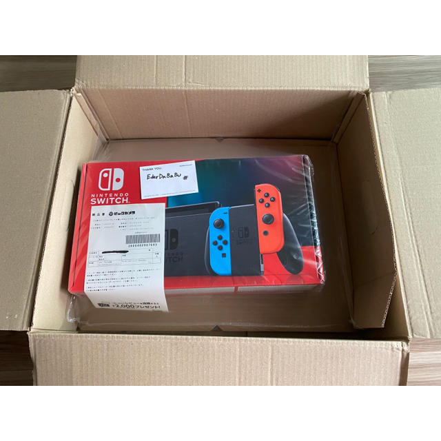 Nintendo Switch(ニンテンドースイッチ)の新品未開封Switch 任天堂スイッチ 本体 ネオンブルーレッド ニンテンドウ エンタメ/ホビーのゲームソフト/ゲーム機本体(家庭用ゲーム機本体)の商品写真