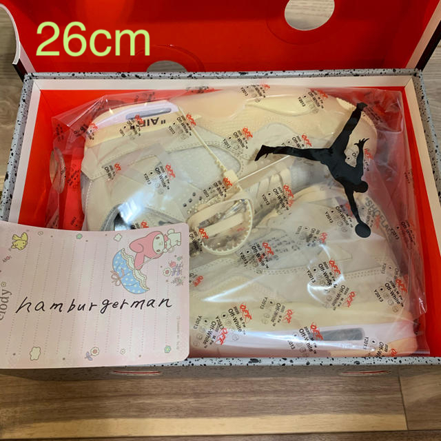 air jordan 4 retro SP Off-White 26cm靴/シューズ